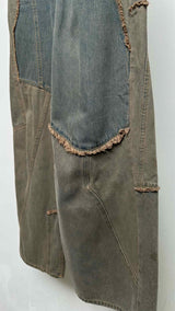 Acne Studios Pedrika Patchwork Rigid Wide Jeans