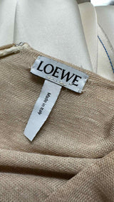 LOEWE "Mixed-Media" Pleated Bottom Dress
