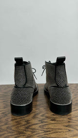 Saint Laurent William Studded Leather Combat Boots