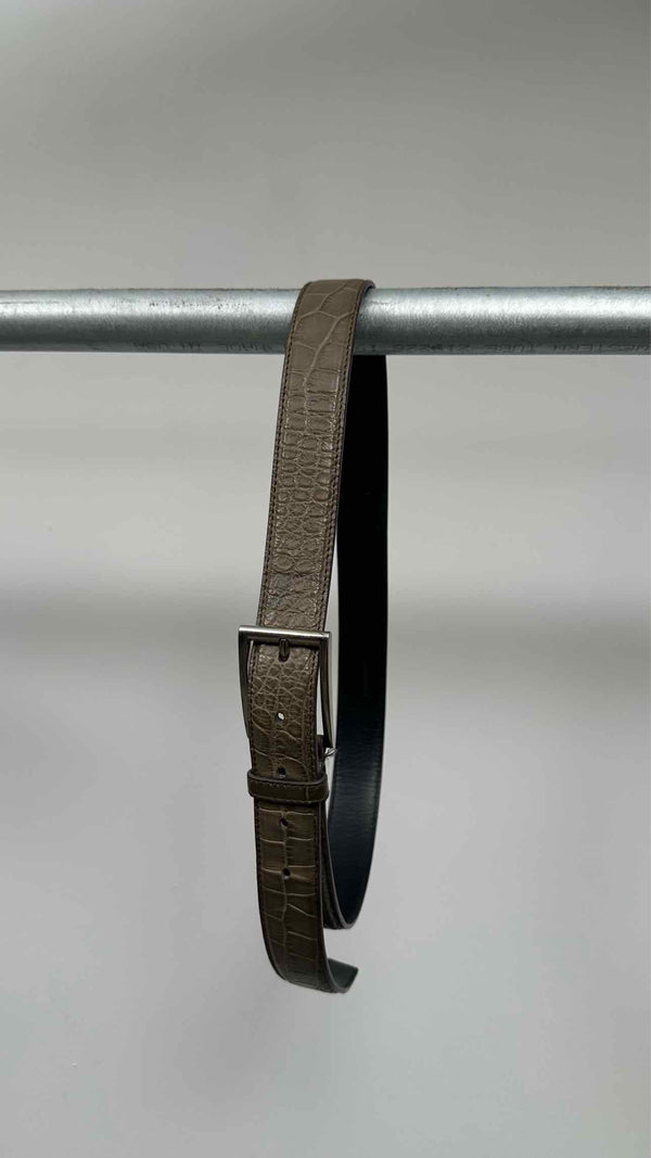 PRADA Crocodile Leather Belt