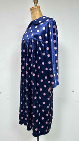 Comme Des Garcons Girl L/S Velvet Polka-dot Dress