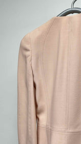 Alexander McQueen Collar-less Hook-closure Blazer Jacket