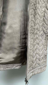 Brett Johnson Padded Suede Racer Jacket