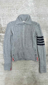 Thom Browne High-neck Cable Sweater