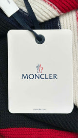 Moncler Fringe Tricolor Scarf