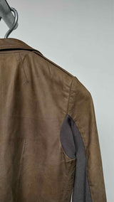 Rick Owens Cropped Leather Riders Jacket