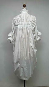 Noir Kei Ninomiya Puff-sleeve Ruched Shirt Maxi Dress
