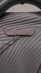 Homme Plisse Zip-up Pleated Cape