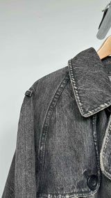 Junya Watanabe MAN X Aquascutum Distressed Trench Denim Coat