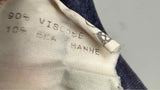 Gaultier Jeans S/S Trompe-L'oeil Denim Jacket Print Top