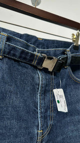 Sacai Zip-detailed Belted Jeans