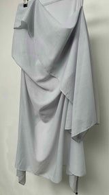 Issey Miyake Asymmetrical Draped Sheer Midi Skirt