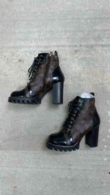 Louis Vuitton Monogram Star Trail Ankle Boots