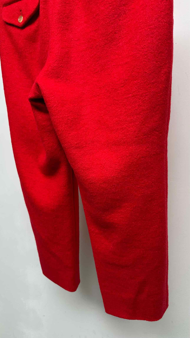 Comme Des Garcons Homme Plus Cropped Boiled-wool Pants