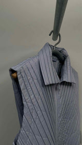 Homme Plisse Padded Pleats Zip-up Vest
