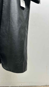 VTMNTS Barcode Long Leather Coat
