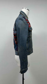 Margiela Zip-up Patched Denim Jacket