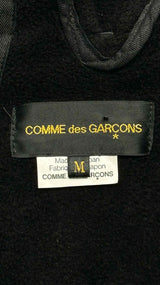 Comme Des Garcons Fleece-hybrid Hooded Over Coat