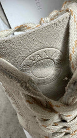 Dries Van Noten Suede-trim Leather Sneakers