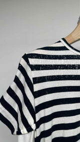 Comme Des Garcons S/S Upside-down Docking Border Top