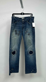 Number (N)ine Patchwork Bootcut Jeans