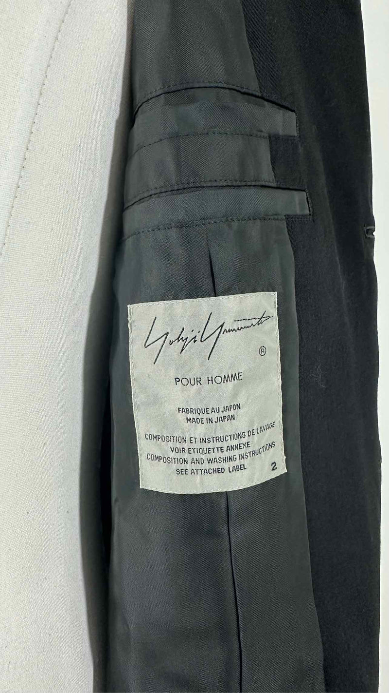 Yohji Yamamoto Pour Homme Detachable-bottom Coat