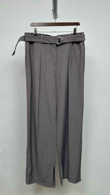 Jil Sander Belted Bottom-slit Wide Pants