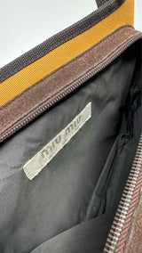 Miu Miu Suede-hybrid Shoulder Bag