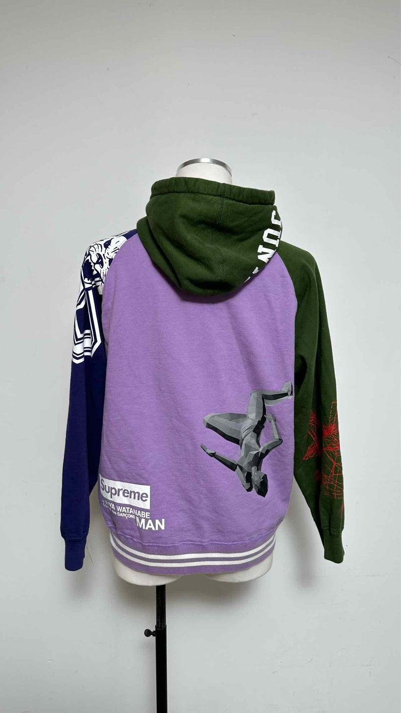 Junya Watanabe MAN X Supreme Zip-up Printed Hoodie