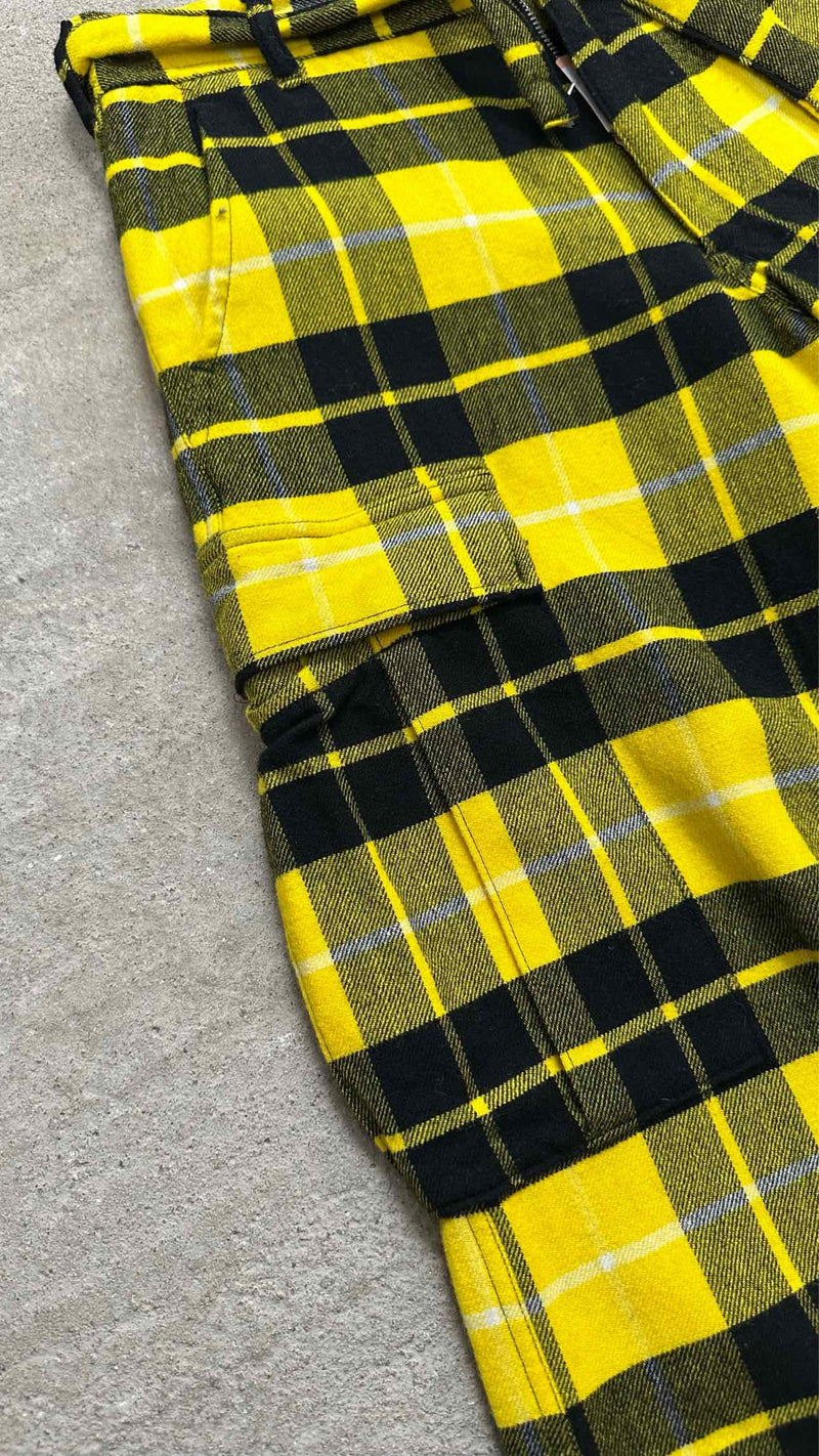 Comme Des Garçons Check Wool Cargo Pants