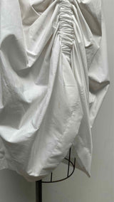 Noir Kei Ninomiya Puff-sleeve Ruched Shirt Maxi Dress