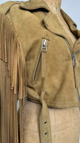 Faith Connexion Fringe Suede Leather Jacket