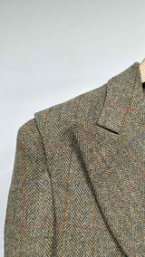 R13 X Harris Tweed Double-breasted Tweed OverCoat