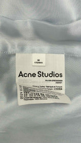 Acne Studios Drawstring Stitching Leather Trench Coat