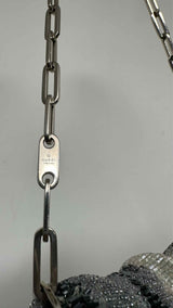 Gucci Snakeskin-pattern Beaded Bag