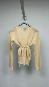 Louis Vuitton Cashmere Perforated Belted Cardigan