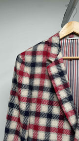 Thom Browne Checker Tweed Blazer Jacket