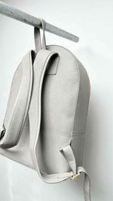 Thom Browne White Contrast Leather Backpack
