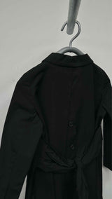 PRADA Back Buttoned Bow Trench Coat