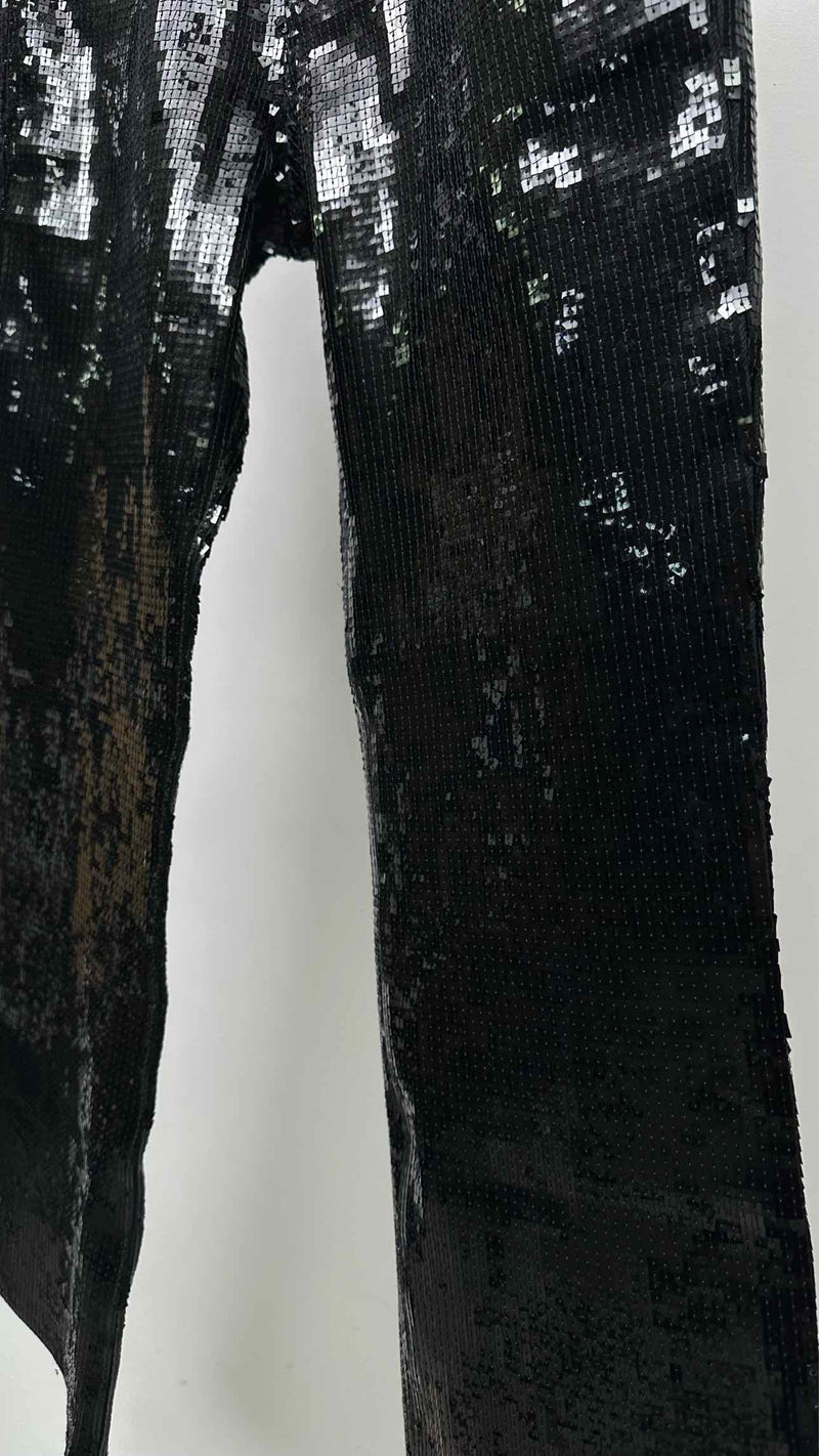 Saint Laurent Sequin Boot-cut Jeans