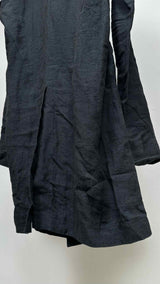 Devoa Zip-up Linen Long Coat