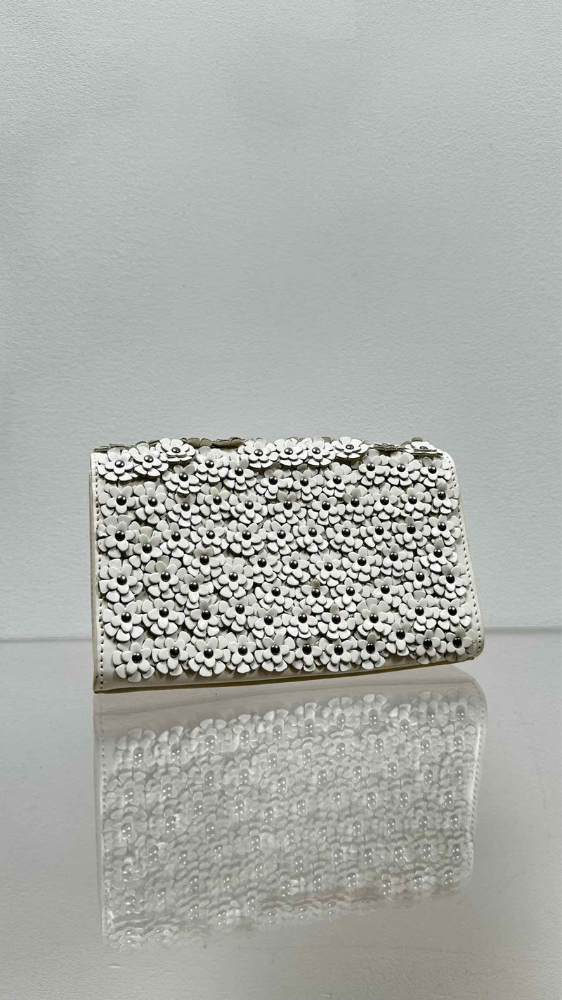 Alaia Flower Embroidered Clutch Bag