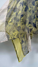 Diesel Sheer Floral Hybrid Silk Skirt