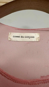 Comme Des Garcons Bow-Detail Mesh Tank Top