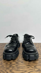 PRADA Monolith Brushed Leather Shoes