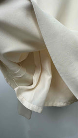 The Row Crepe Long Puff-Sleeve Blouse