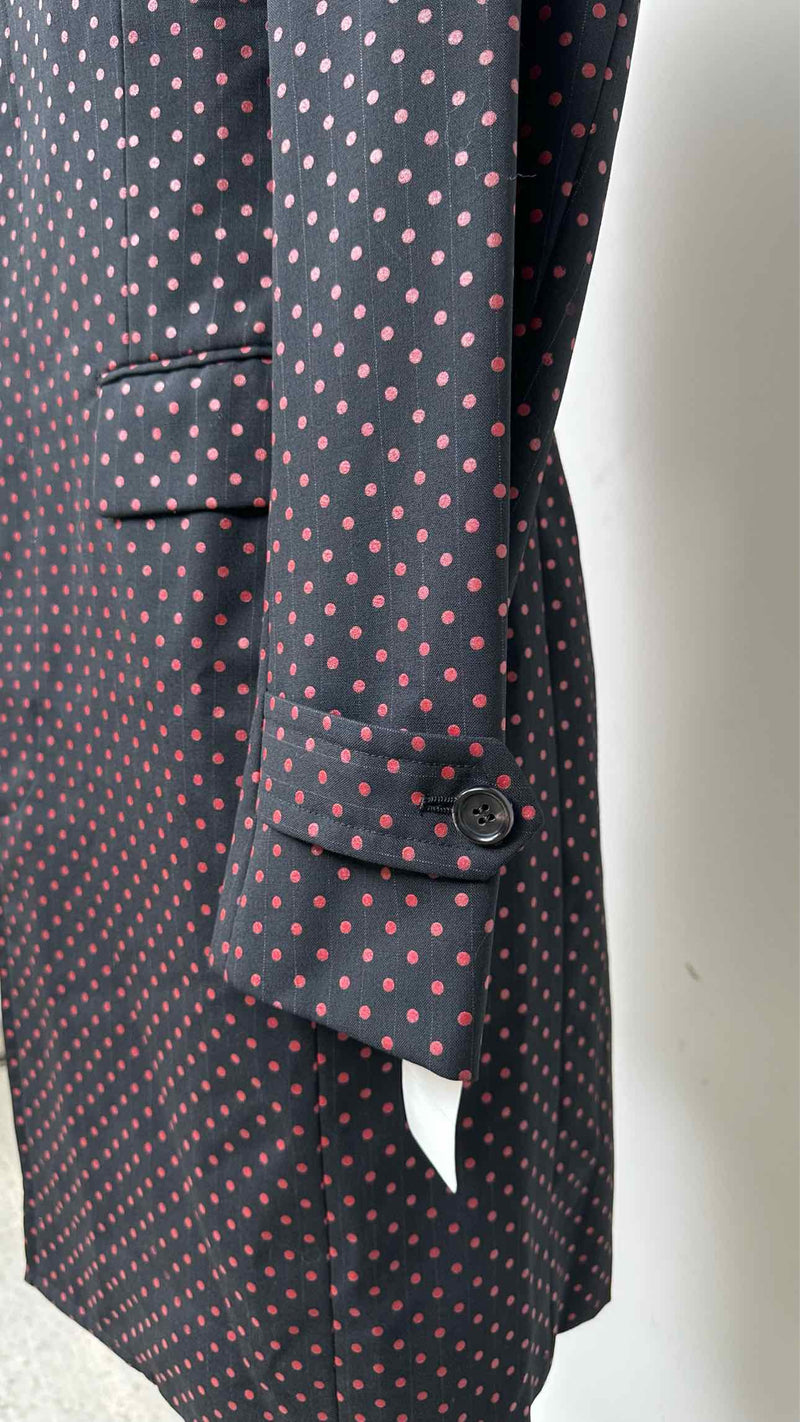 Comme Des Garçons Polka-dot/ Pin-stripe Coat