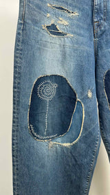 Kapital Kountry 14oz Port Baggy Jeans