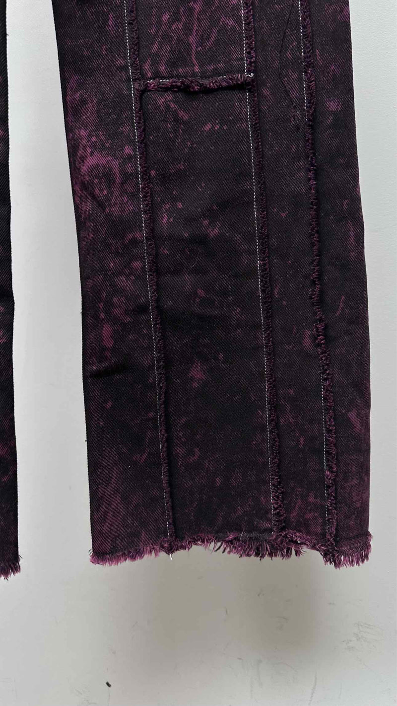 Acne Studios Tie-dye Raw end Pin-stripe Jeans