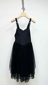 Women's Noir Kei Ninomiya N/S  Buckled Tulle-Over-lay Dress